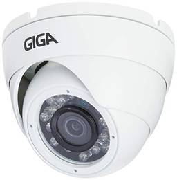 Câmera de Segurança 720p, Open HD Plus, Infravermelho 30 M, Giga, Dome Metálica, GS0015, Branco