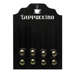 Porta-Cápsula Cappuccino Nespresso Kapos Preta 23X30