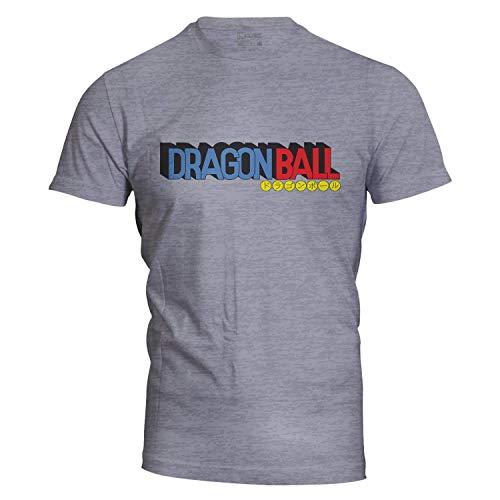 Camiseta masculina Dragon Ball Logo mescla Live Comics cor:Cinza;tamanho:M