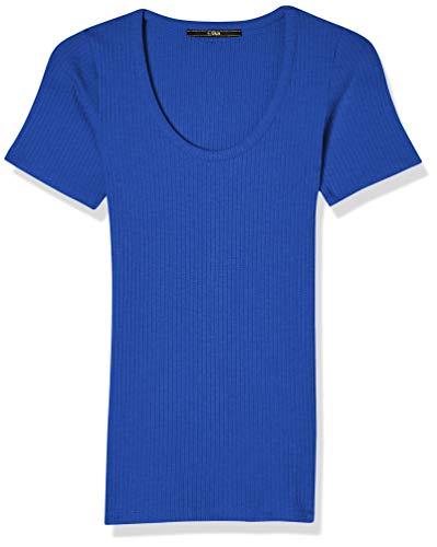 Camiseta Canelada, Forum, Feminino, Azul Spectrum, P