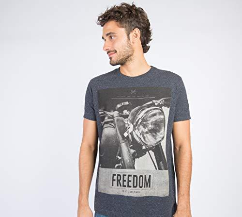 Camiseta Estampa Freedom, Taco, Masculino, Preto, P