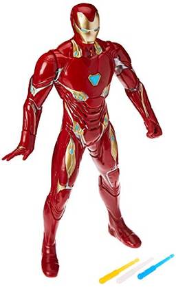 Boneco Homem de Ferro Eletrônico, Avengers, Vermelho/Amarelo