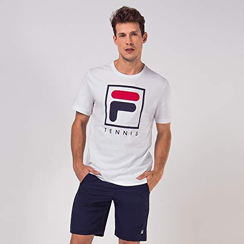 Camiseta Soft Urban, Fila, Masculino, Branco/Marinho/Vermelho, M