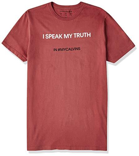 Camiseta I Speak My Truth, Calvin Klein, Masculino, Vermelho, P