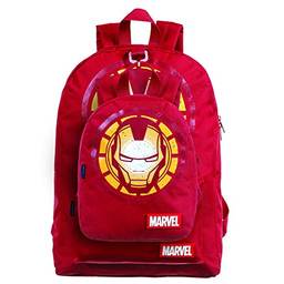 Mochila G, Marvel Homem de Ferro, DMW Bags, Vermelho