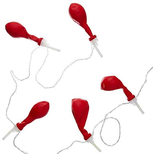Varalzinho de Led Balões Cromus Festas Vermelho