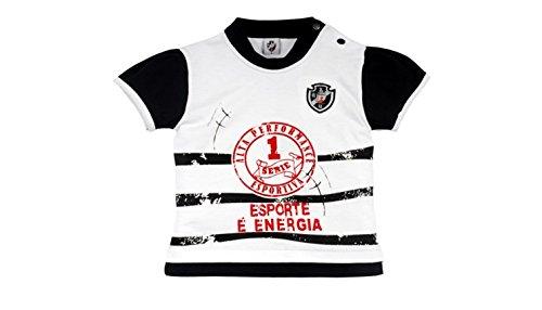 Camiseta Esporte é energia Vasco, Rêve D'or Sport, Meninas, Branco/Preto, M