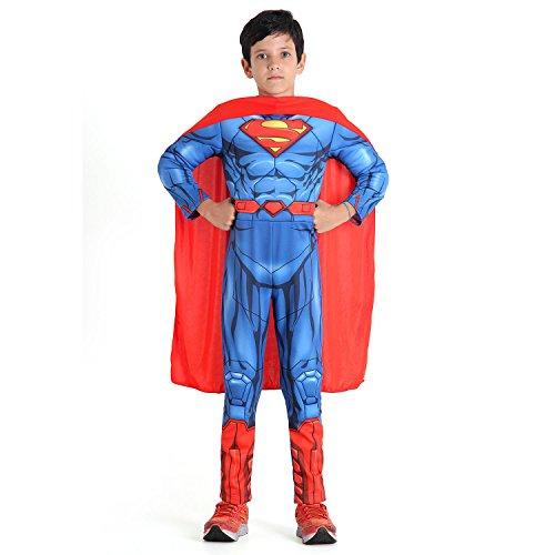 Super Homem Dc Premium Infantil Sulamericana Fantasias Azul/Vermelho M