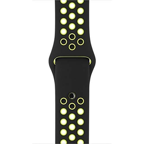 Pulseira para Apple Watch Sport, Yogo, 42mm, P/M/G, Preto-Verde