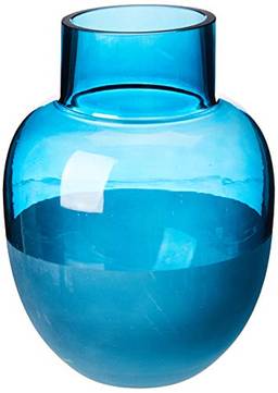 Rialto Vaso 13 * 17cm Vidro Azul Cn Home & Co Único