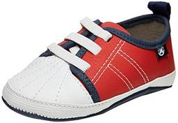 Sapato Casual Np flt, Molekinho, Criança Unissex, Vermelho/Branco, 3