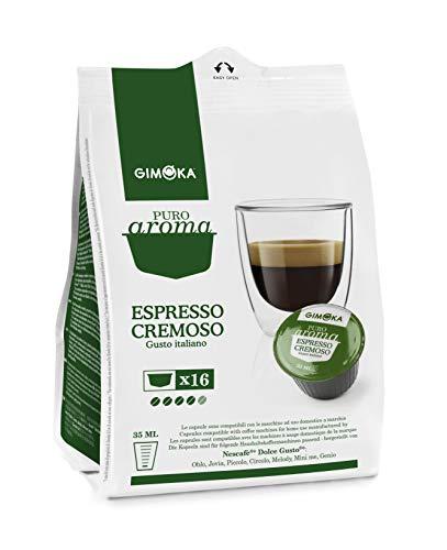 Cápsulas De Café  Espresso Cremoso Gimoka, Compatível com Dolce Gusto, Contém 16 Cápsulas