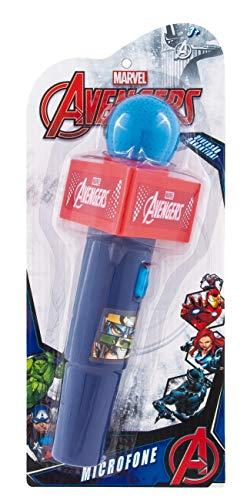 Microfone com Som Avengers Etitoys Azul/Vermelho