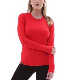 Camiseta UV Protection Feminina UV50+ Tecido Ice Dry Fit Secagem Rápida – EGG Vermelha