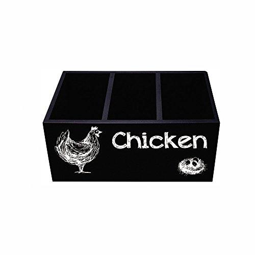 Porta-Talheres Chicken 2X21X10 5cm com 3 Divisórias Kapos Multicor