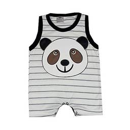 Macacão Bebê Panda Listrado P