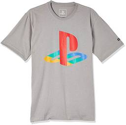 Camiseta Playstation Classic Mas/ Cor Cinza / Gg   Banana Geek Cinza