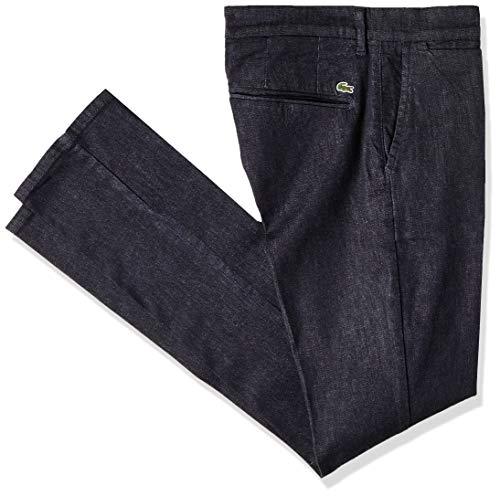 Calça jeans masculina straight fit, Preto, 40