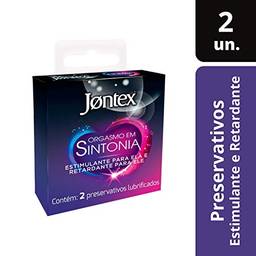 Preservativo Jontex Orgasmo em Sintonia, Jontex, Pacote de 2