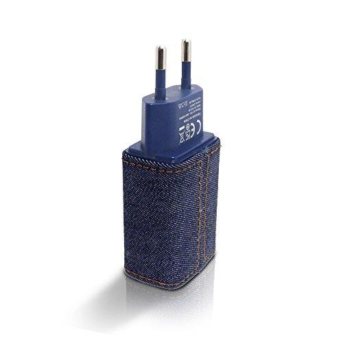 Tomada USB Jeans, i2GO, 1 Entrada usb, Saída 5.0v – 2.4 amps, Azul