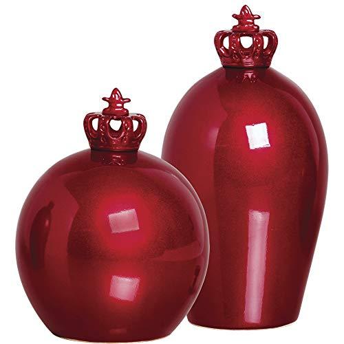 Duo Pote Monaco/lisboa T. Coroa Ceramicas Pegorin Vermelho