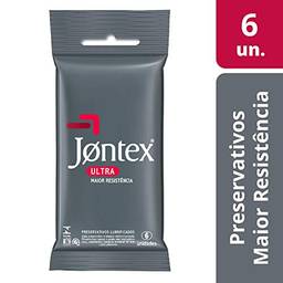 Conjunto de 6 Preservativos Lubrificados Ultra Resistentes, Jontex
