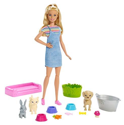 Barbie - Barbie Banho de Cachorrinhos, Mattel, FXH11, Multicor