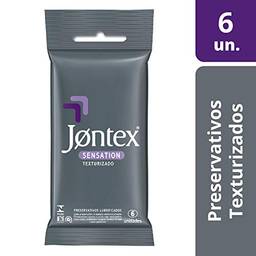 Conjunto de 6 Preservativos Lubrificados Sensation, Jontex