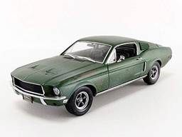 1968 Ford Mustang Gt Steve Macqueen -2018 Detroit Show 1/18 Greenlight Verde