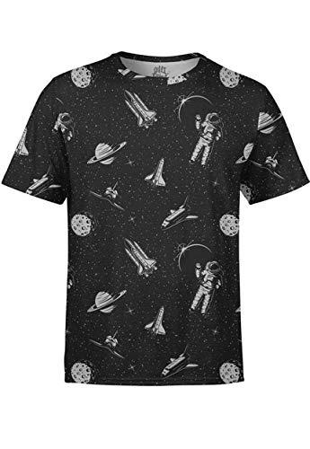Camiseta Estampada Over Fame Espacial Astronauta Preta