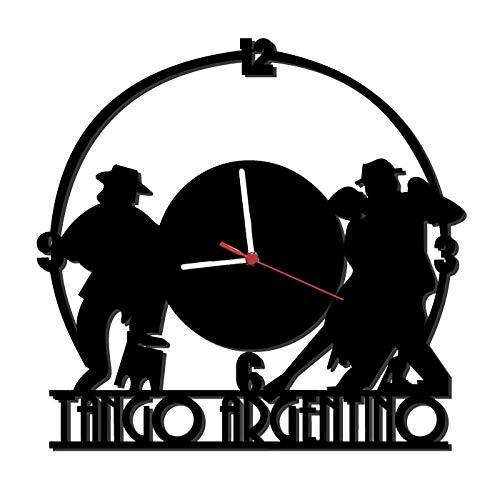 Relógio de Parede Decorativo, Modelo Tango Argentino Me Criative RPD Preto Pacote de 1
