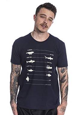 Camiseta Shark, Long Island, Masculino, Azul Marinho, M