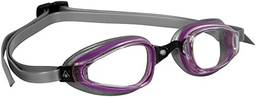 Óculos de natação michael phelps k 180+ lady lilás/cinza - lente transparente