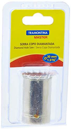 Tramontina 42626030, Serra Copo Diamantada 30Mm 1.3/16,Corpo Aço Especial, Dentes Metal, Rosca 1/2''