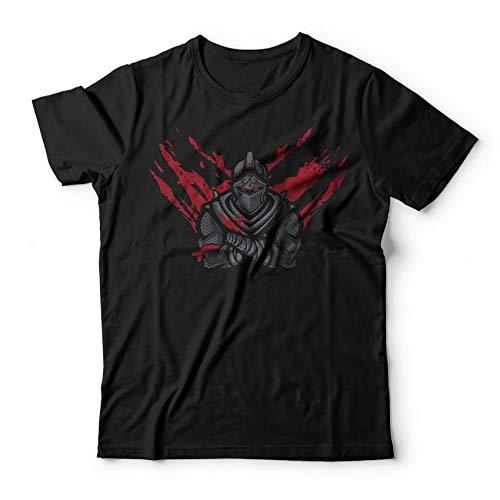 Camiseta Fortnite Black Knight, Studio Geek, Adulto Unissex, Preto, P