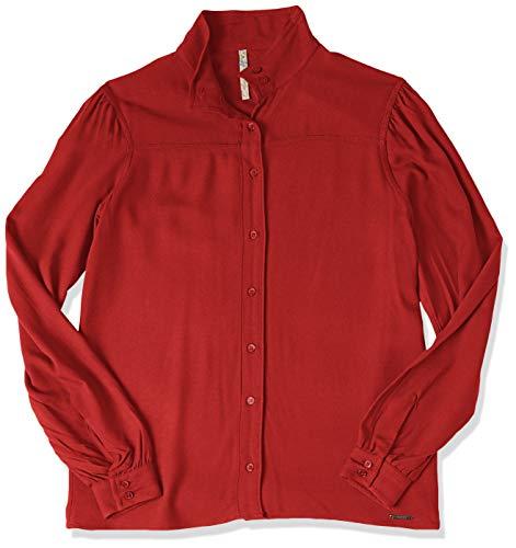 Camisa Gola Alta, Colcci, Feminino, Vermelho (Vermelho Labelle), G