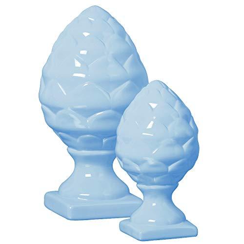 Duo De Pinha G E Peq Ceramicas Pegorin Azul Bebe