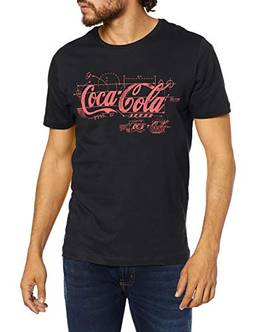 Coca-Cola Jeans, Camiseta Estampada, Masculino, Preto, GG