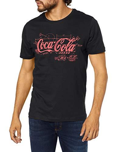 Coca-Cola Jeans, Camiseta Estampada, Masculino, Preto, P