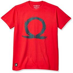 Camiseta God of War Omega, Banana Geek, Adulto Unissex, Vermelho, P