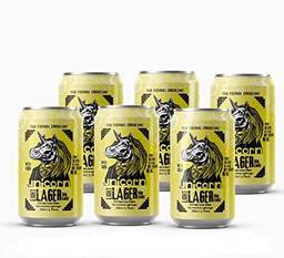 Cerveja Unicorn Light Lager Caixa C/ 6 Latas 350 Ml