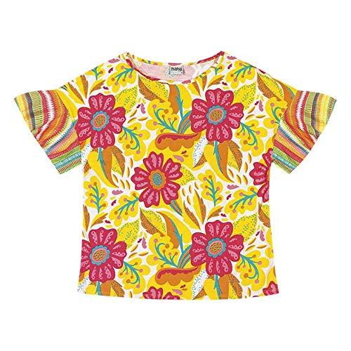 Camiseta Manga Curta Floral, Nanai, Amarelo, M