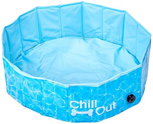 All For Paws 8000 Piscina Splash and Fun Chill Out para Cachorro, Azul, 80 x 80 x 25cm