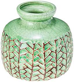 Crispin Vaso 10, 5 * 11cm Ceramica Verde Cn Home & Co Único