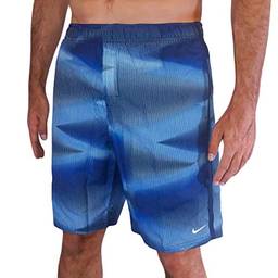 Bermuda 9-Inch Swim Volley Shorts Estampada Nike Homens P Azul