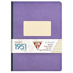 CLAIREFONTAINE Caderno com Pauta 1951 A5 Purple, Roxo