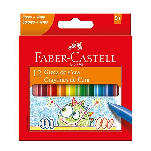 Giz de Cera 2 Cores, Faber-Castell, Multicor, Pacote de 1