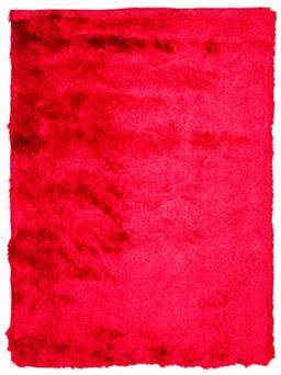 Tapete Silk Shaggy 1, 00 X 1, 40 Unico/vermelho Niazitex Silk Shaggy Vermelho 1, 00 X 1, 40 M
