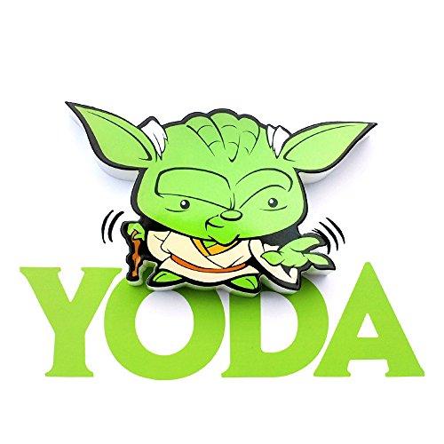 Mini Luminária Yoda, 3D Light FX, Verde