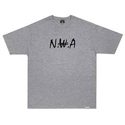 Camiseta Wanted - NWA v2 cinza Cor:Cinza;Tamanho:GG
